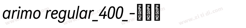 arimo regular_400_字体转换